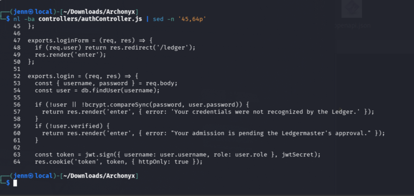 Login controller showing early return for unverified users